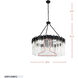Matrix 12 Light 40 inch Matte Black and French Gold Chandelier Ceiling Light in Matte Black/French Gold