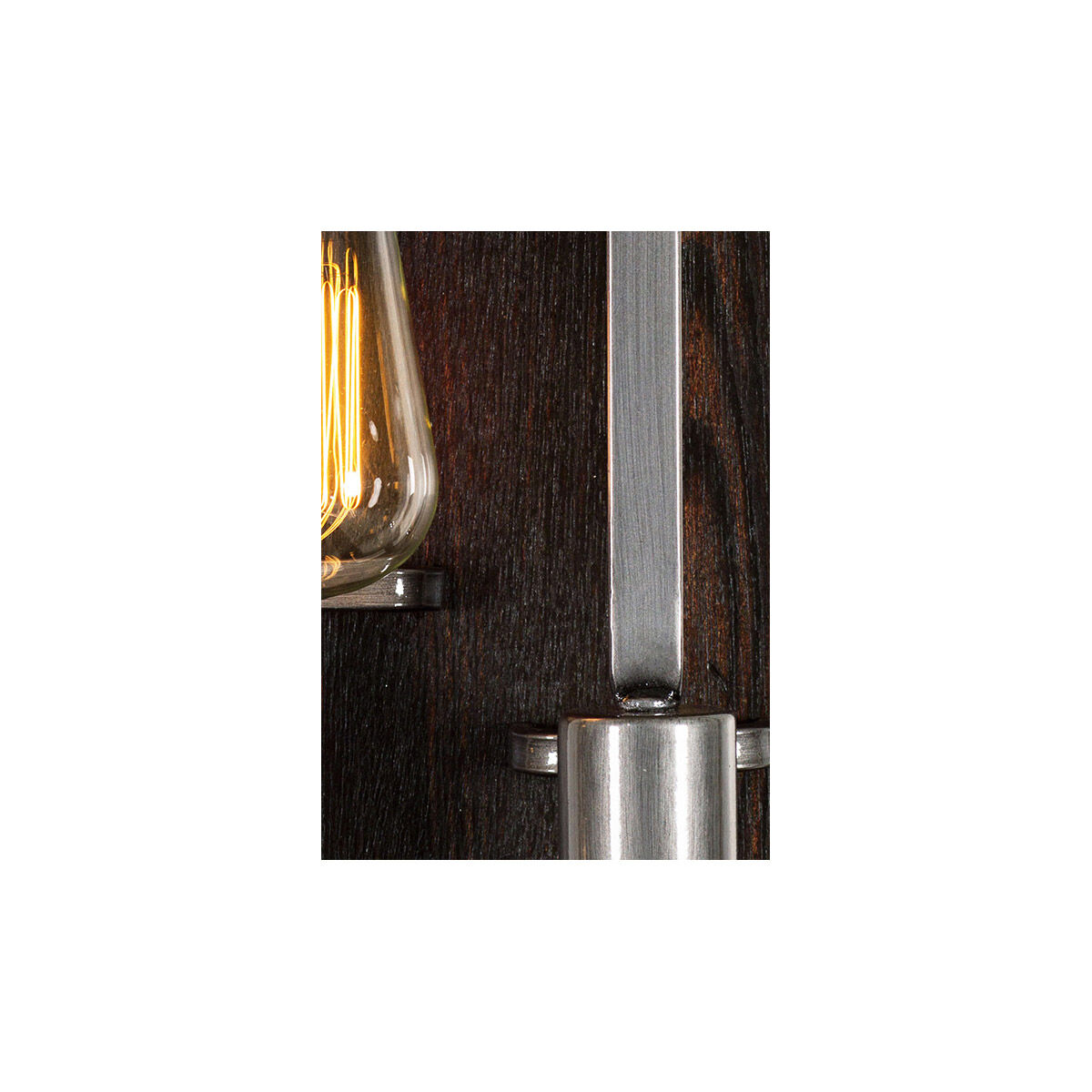 Lofty 2 Light 8 inch Steel and Faux Zebrawood Wall Sconce Wall Light in Right