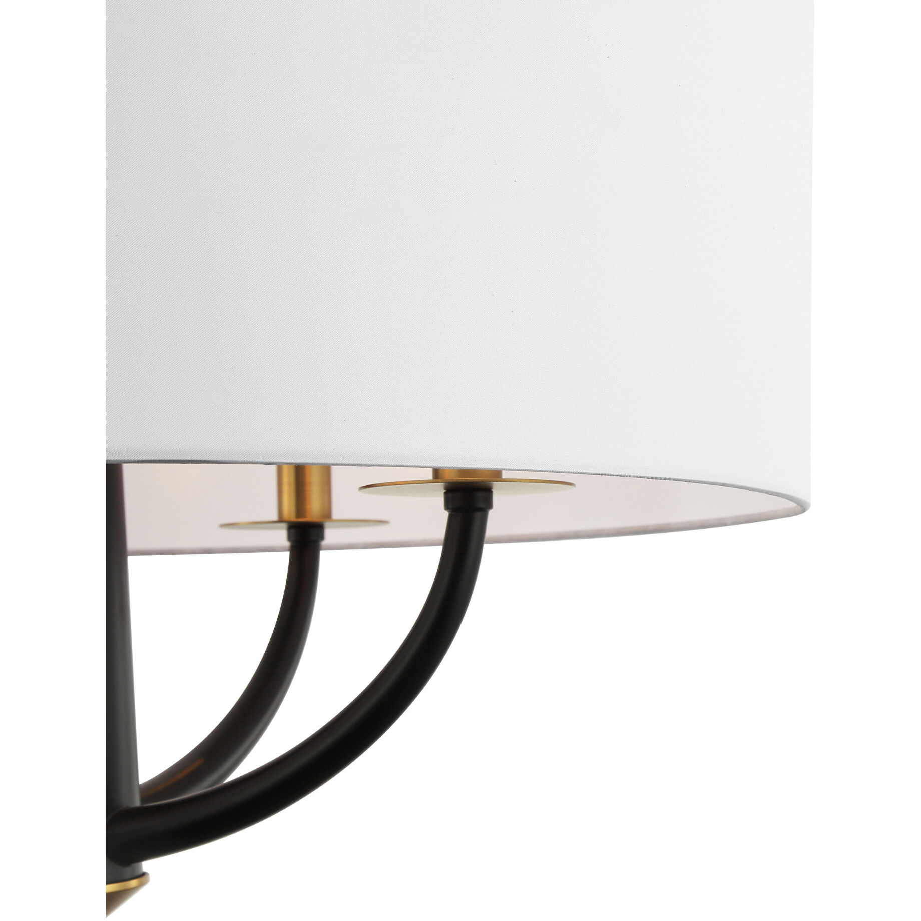 Patchwork 4 Light 24 inch Black with Satin Brass Pendant Ceiling Light