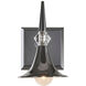 Tromba 1 Light 5.25 inch Black Chrome Wall Sconce Wall Light, Luz Studio