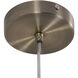 Spinners 1 Light 6 inch Antique Brass Pendant Ceiling Light
