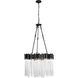 Matrix 9 Light 25 inch Matte Black and French Gold Chandelier Ceiling Light
