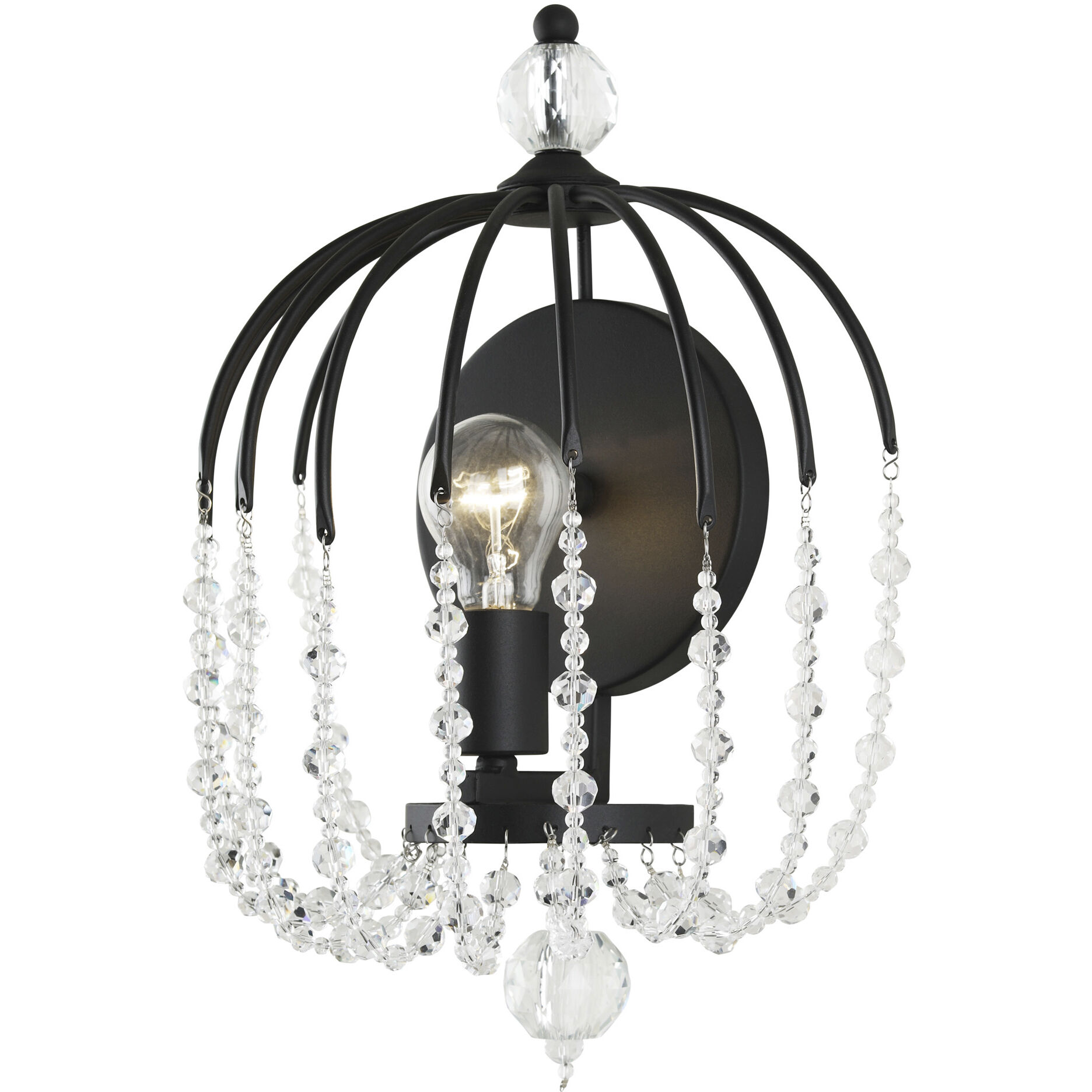 Voliere 1 Light 12.25 inch Matte Black Wall Sconce Wall Light