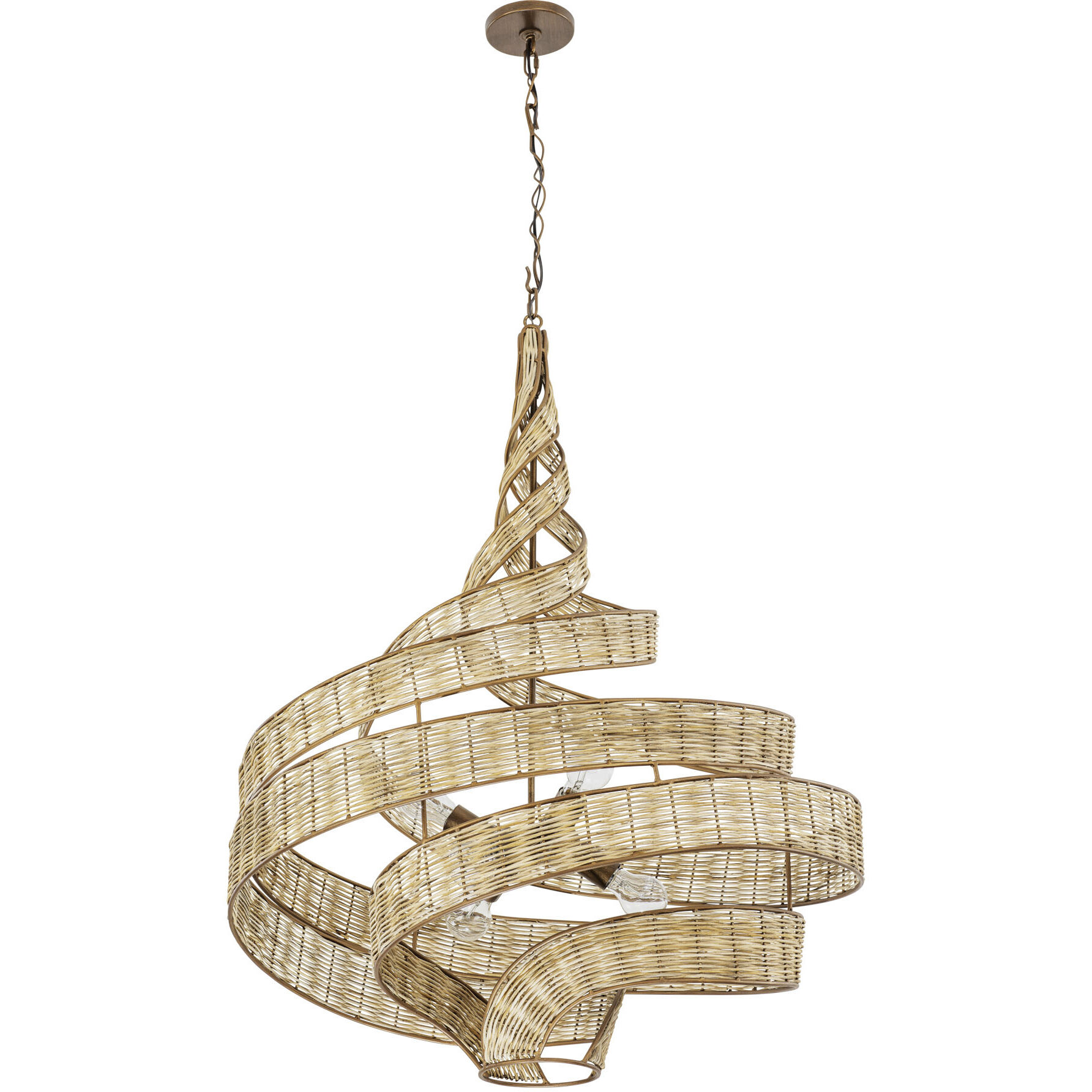 Flow 6 Light 30 inch Baguette Pendant Ceiling Light, Smithsonian Collaboration
