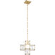 Cubic 1 Light 11.5 inch Calypso Gold Pendant Ceiling Light