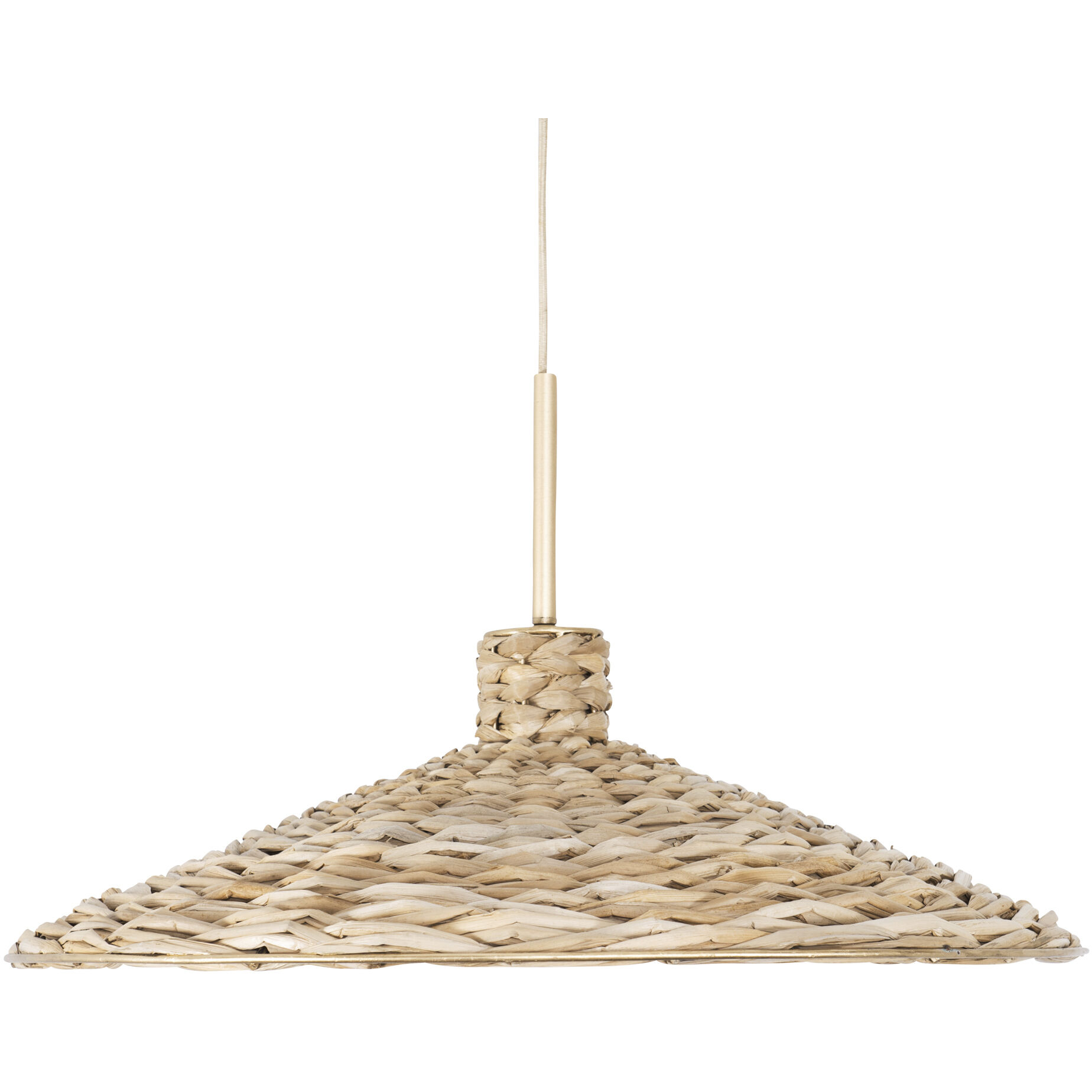 Hilton Head 5 Light 26.25 inch French Gold with Natural Seagrass Pendant Ceiling Light