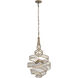 Flow 3 Light 18 inch Hammered Ore Pendant Ceiling Light
