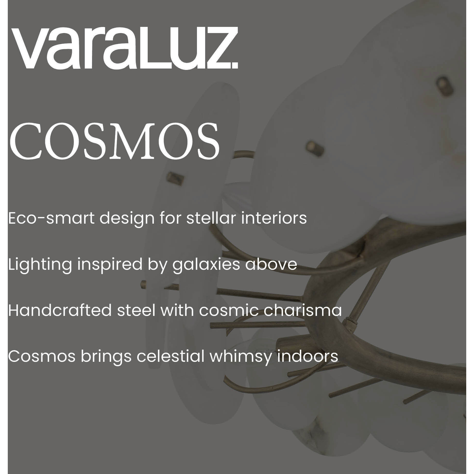 Cosmos 9 Light 48 inch Havana Gold Chandelier Ceiling Light, Smithsonian Collaboration