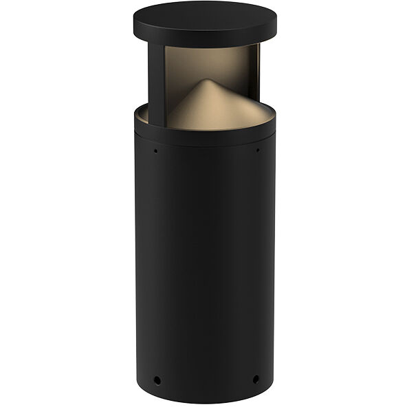 Dover 120-277V 24.00 watt Black Exterior Bollard