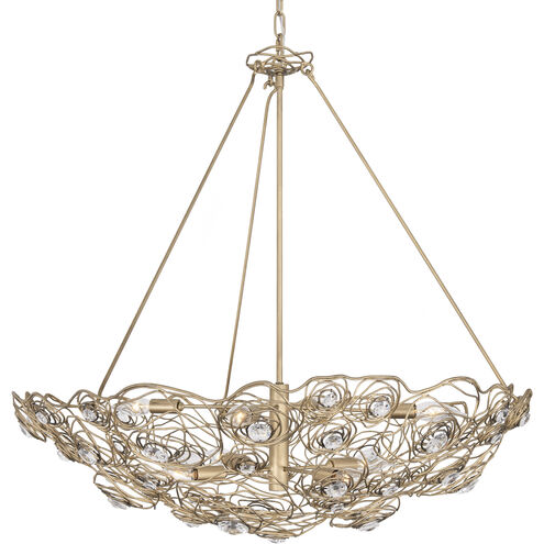 Ethereal Rose 8 Light 32.5 inch Havana Gold Ombre Pendant Ceiling Light