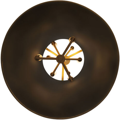Coco 9 Light 20 inch Matte Black/French Gold Foyer Pendant Ceiling Light