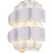 Swoon 1 Light 10 inch Matte White Wall Sconce Wall Light, Smithsonian Collaboration