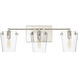 Arlo 3 Light 23 inch Black/Polished Nickel Bath Vanity Light Wall Light