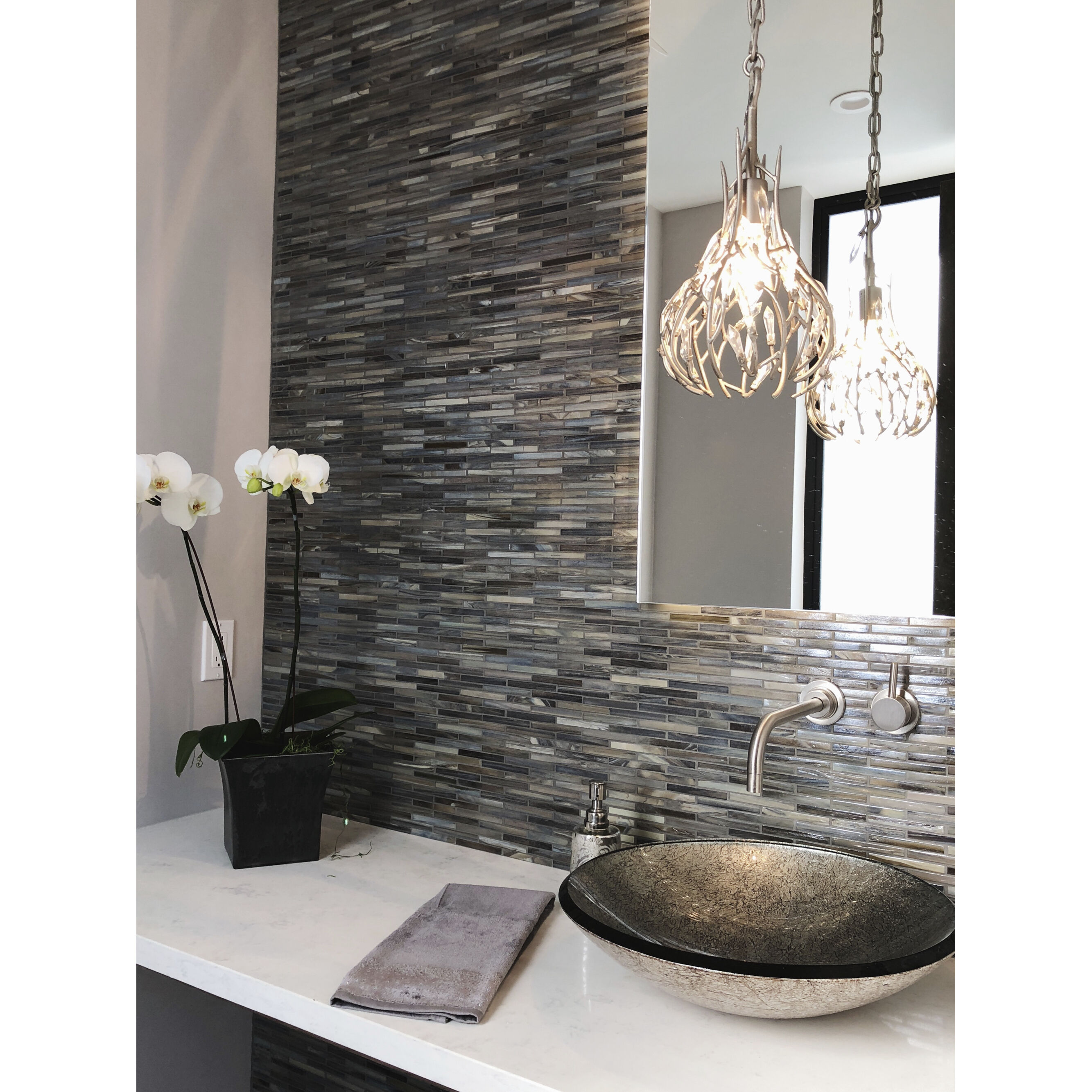 Bask 1 Light 8 inch Gold Dust Mini Pendant Ceiling Light