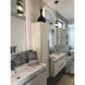 Flow 1 Light 4 inch Gold Mini Pendant Ceiling Light in Matte Black/French Gold