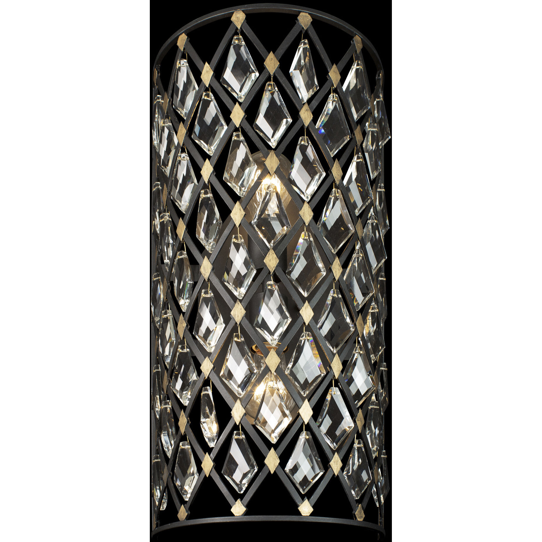 Windsor 2 Light 10 inch Carbon and Havana Gold Wall Sconce Wall Light