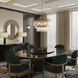 Social Club 9 Light 23.25 inch Havana Gold Pendant Ceiling Light