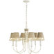 Cayman LED 26 inch Country White Chandelier Ceiling Light