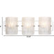 Brilliance 3 Light 23 inch Chrome Bath Vanity Wall Light