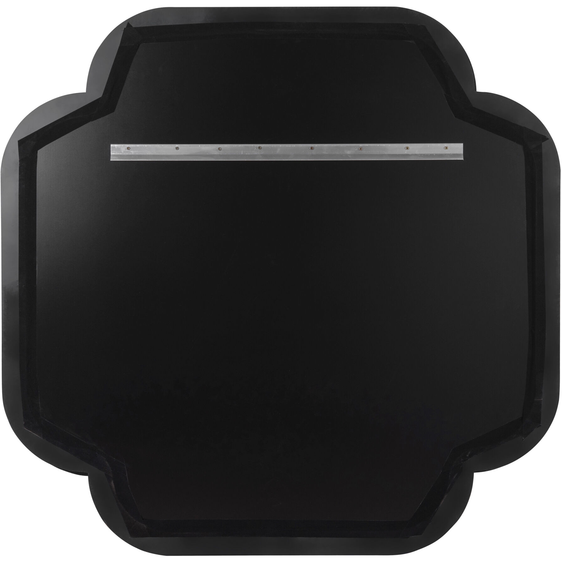 Swiss 50 X 50 inch Dark Blue Grasscloth with Weathered Brass Wall Mirror