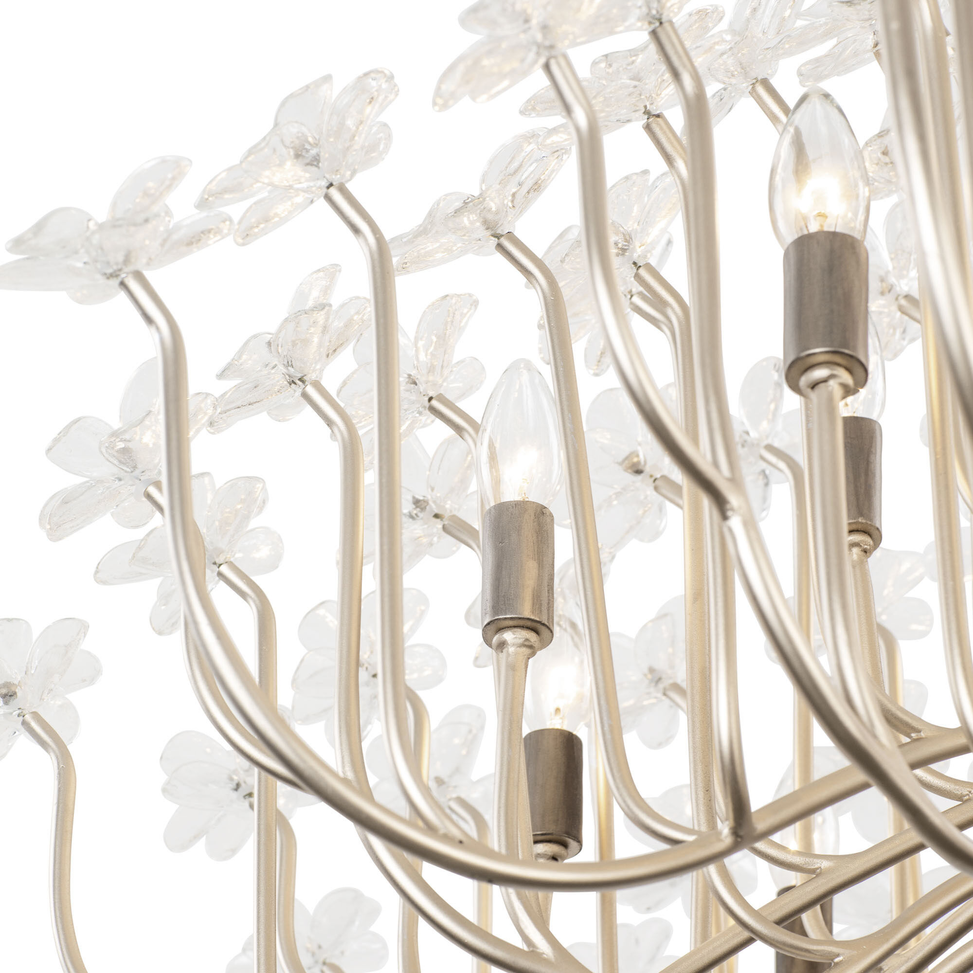 Wildflower 15 Light 40 inch Gold Dust/Artifact Chandelier Ceiling Light, Smithsonian Collaboration