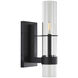 Cardiff 2 Light 9.88 inch Matte Black Wall Sconce Wall Light, Luz Studio