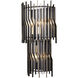 Park Row 3 Light 11 inch Matte Black and French Gold Wall Sconce Wall Light