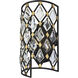 Windsor 1 Light 7 inch Carbon and Havana Gold Wall Sconce Wall Light