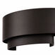 Cannery 2 Light 16 inch Dark Bronze and French Gold Wall Sconce Wall Light