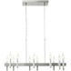 Collette 12 Light 32 inch Satin Nickel Linear Pendant Ceiling Light