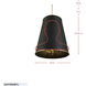 Coco 9 Light 20 inch Matte Black/French Gold Foyer Pendant Ceiling Light