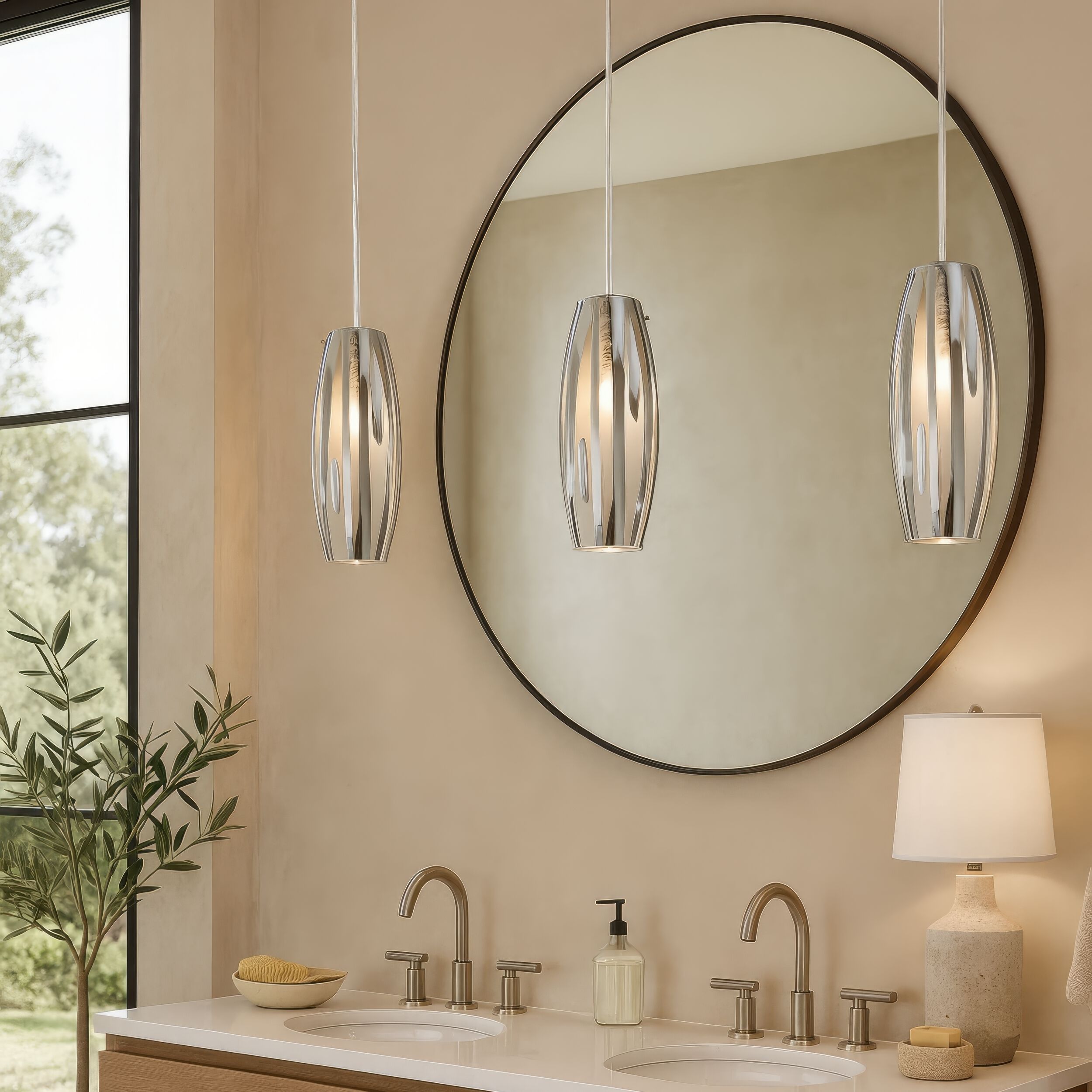 Chroman Empire 1 Light 5.5 inch Chrome Mini Pendant Ceiling Light