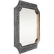Farra 36 X 36 inch Cerused Black with Weathered Brass Wall Mirror, Varaluz Casa