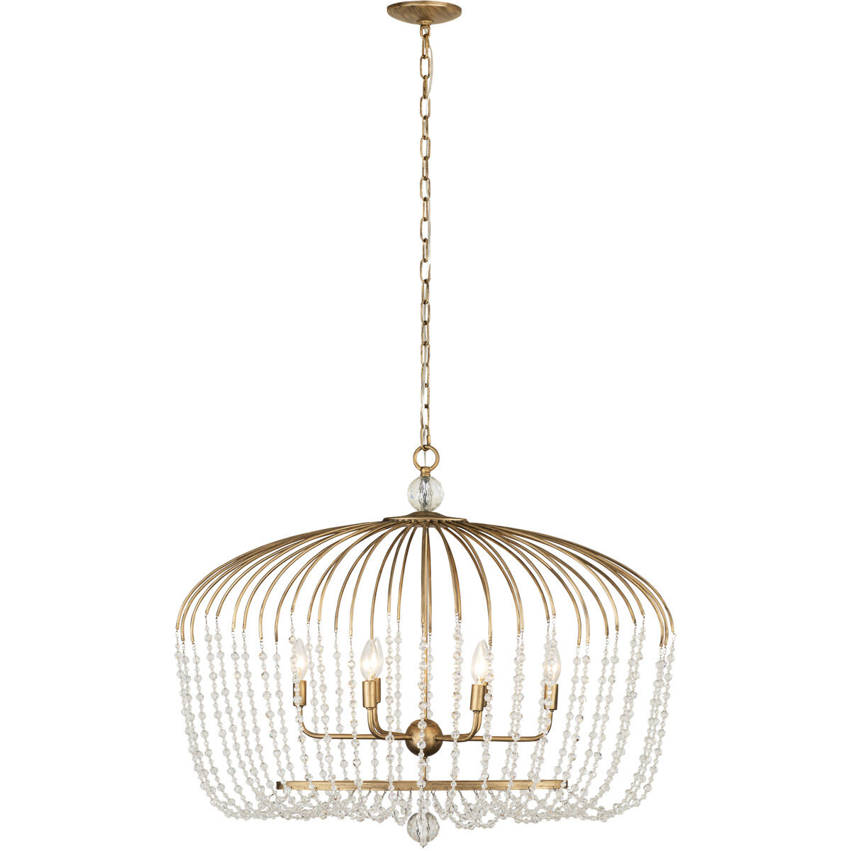Voliere 6 Light 36 inch Havana Gold Pendant Ceiling Light
