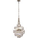 Flow 3 Light 18 inch Hammered Ore Pendant Ceiling Light