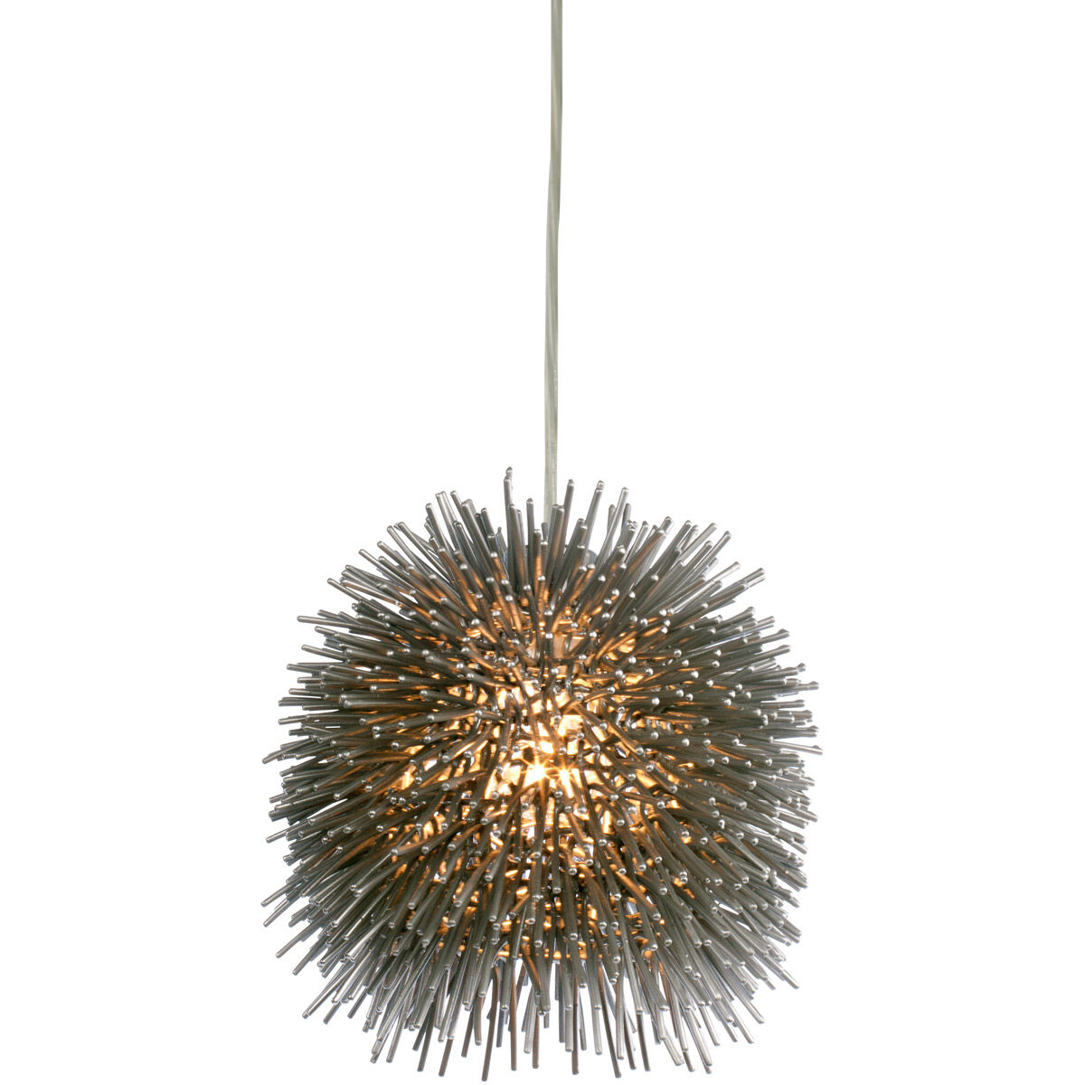 Urchin 1 Light 6.25 inch Painted Chrome Mini Pendant Ceiling Light