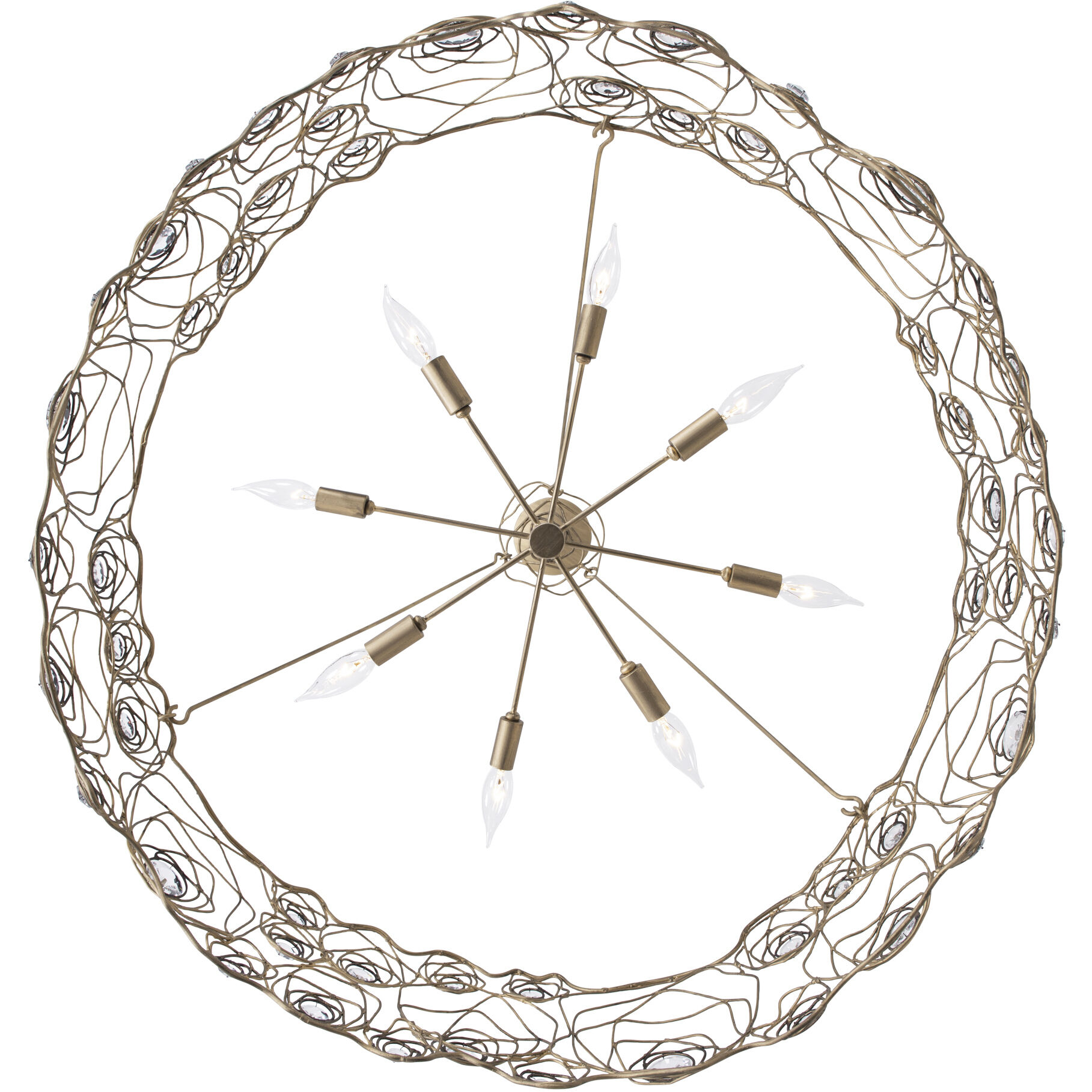 Ethereal Rose 8 Light 40.25 inch Havana Gold Ombre Chandelier Ceiling Light