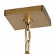 Cubic 14 Light 18.5 inch Calypso Gold Foyer Pendant Ceiling Light