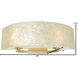 Radius 2 Light 23 inch Gold Dust Vanity Light Wall Light in Sustainable Crushed Natural Capiz Shell