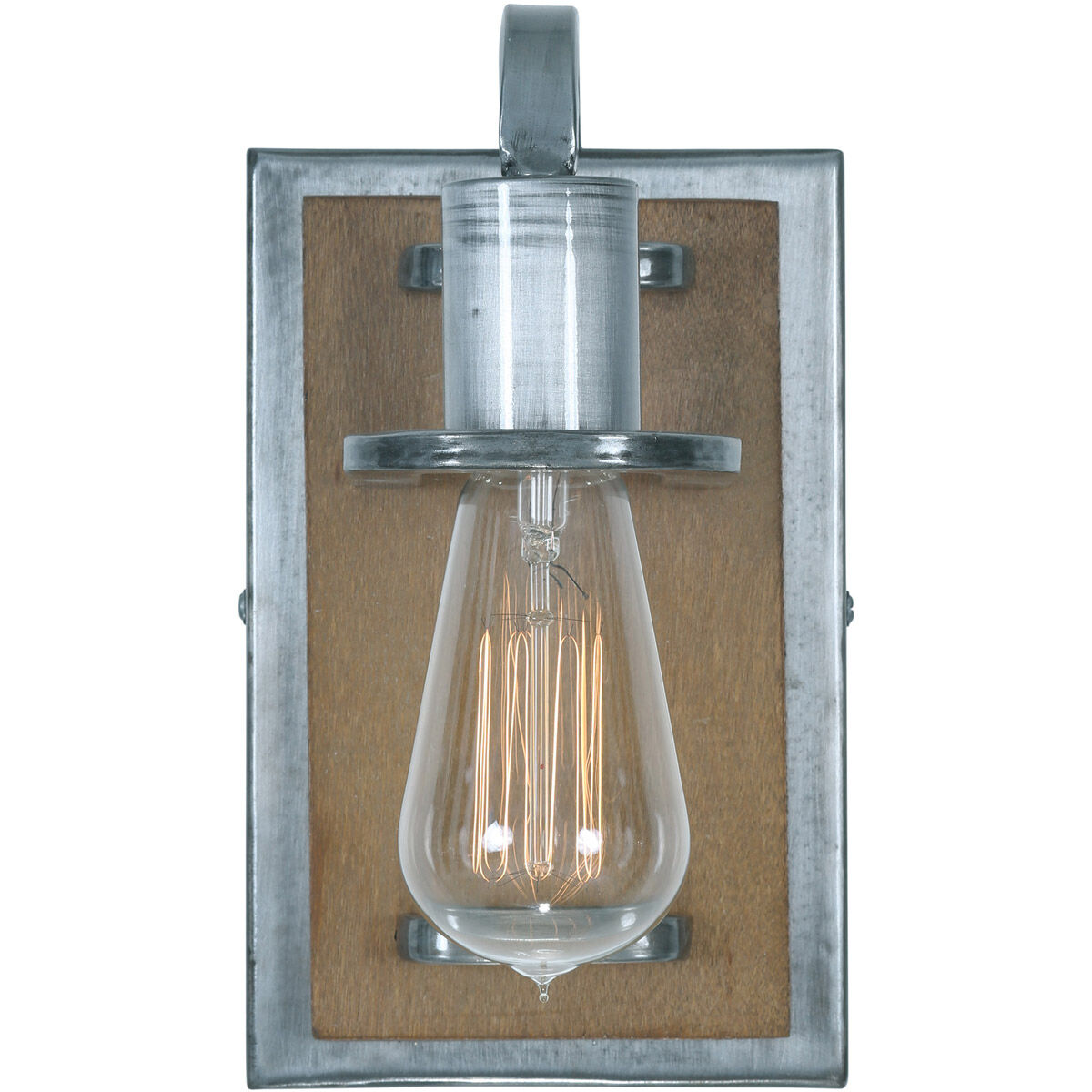 Lofty 1 Light 5 inch Wheat and Steel Vanity Light Wall Light in Steel/Wheat
