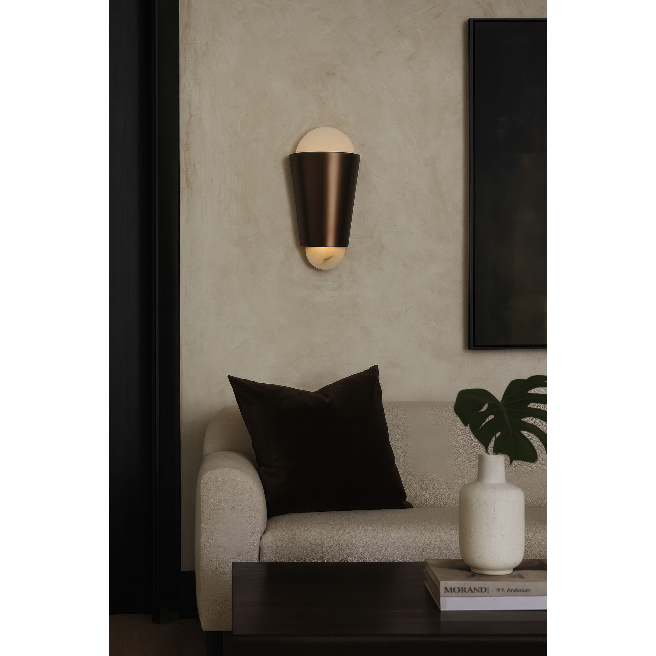 Rock On 2 Light 8.75 inch Brontourage and Matte Black Wall Sconce Wall Light
