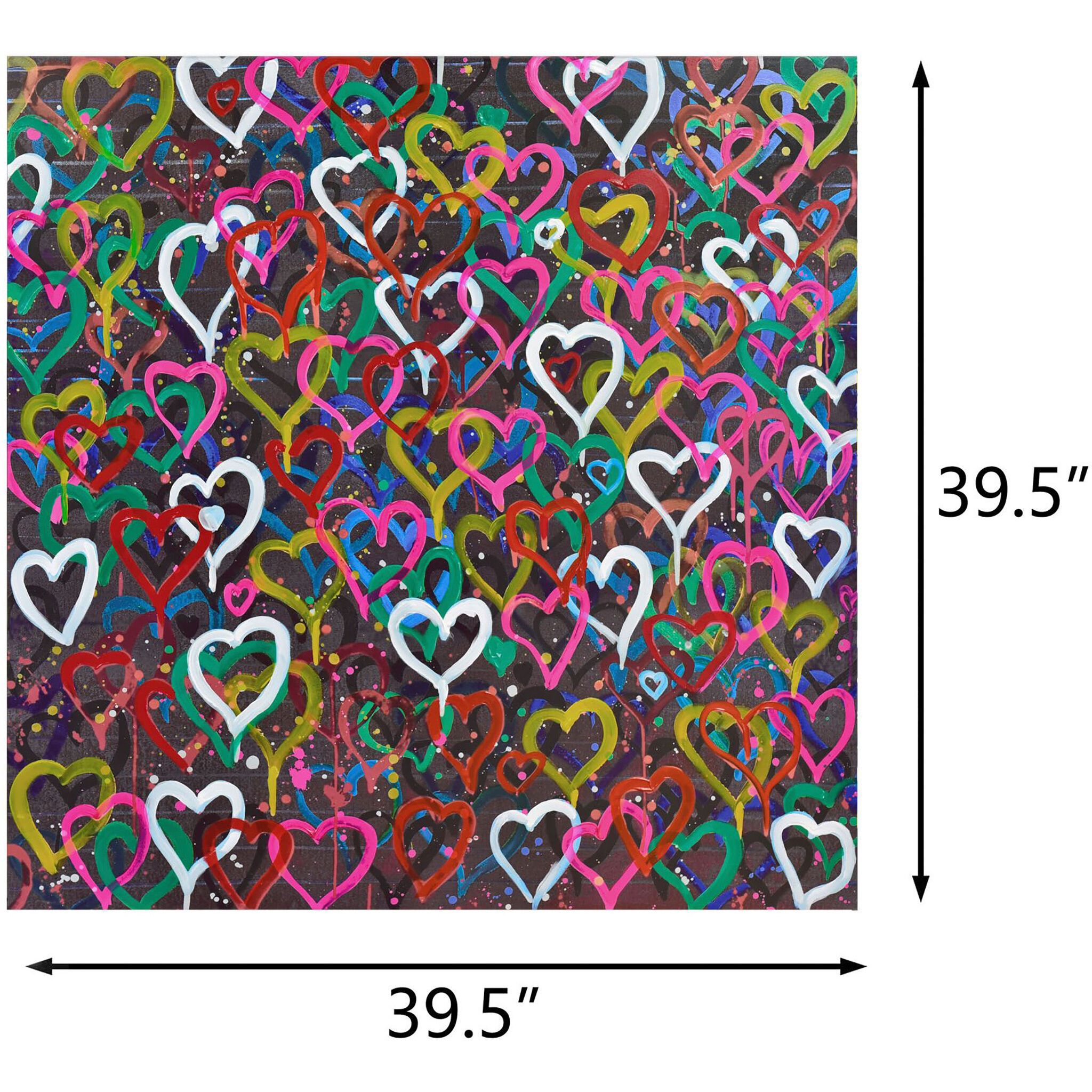 Whole Lotta Love Multi-color Wall Art