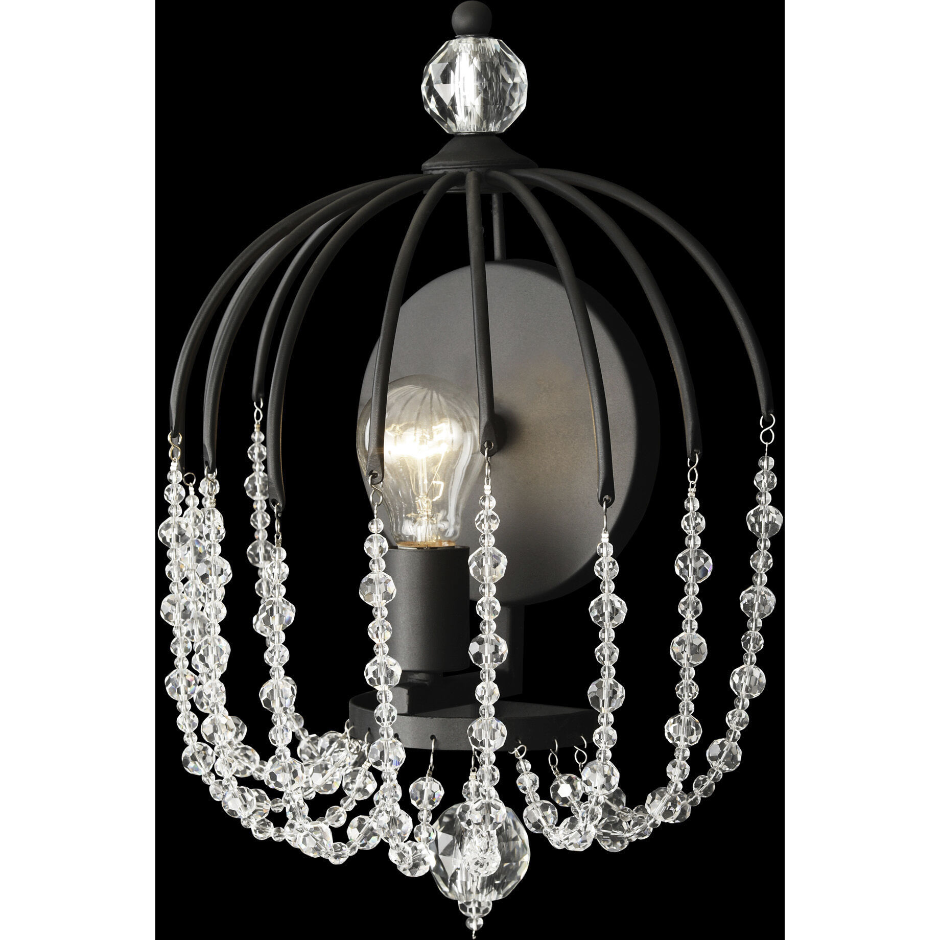 Voliere 1 Light 12.25 inch Matte Black Wall Sconce Wall Light