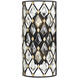 Windsor 2 Light 8 inch Carbon and Havana Gold Sconce Wall Light