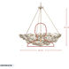 Ethereal Rose 8 Light 32.5 inch Havana Gold Ombre Pendant Ceiling Light