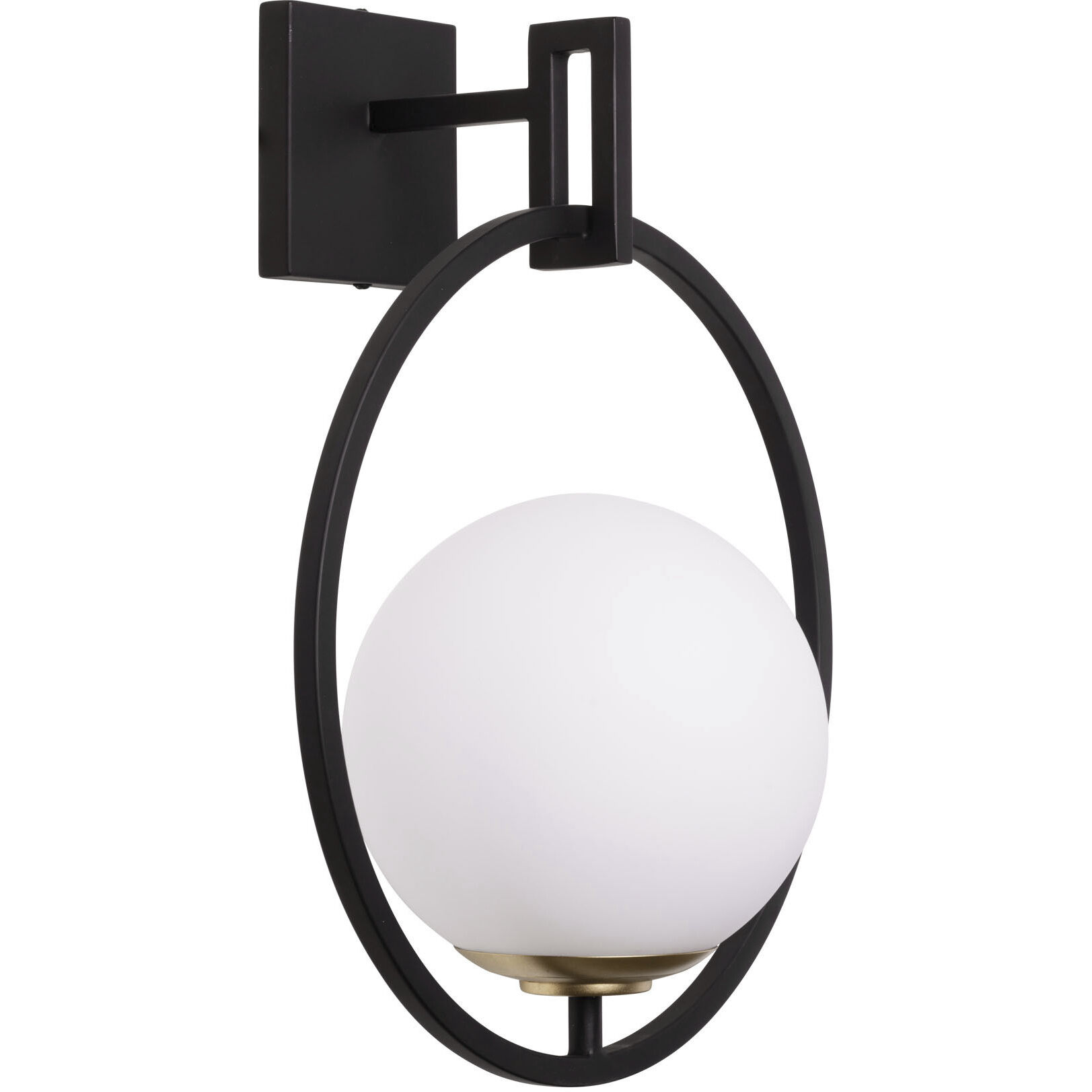 Stopwatch 1 Light 14 inch Matte Black and French Gold Wall Sconce Wall Light