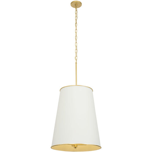 Coco 9 Light 20 inch Matte White/French Gold Foyer Pendant Ceiling Light