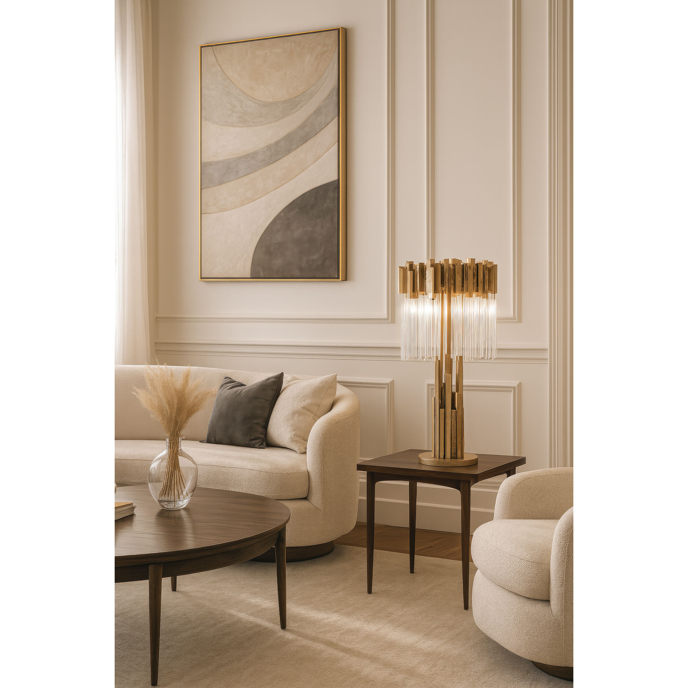 Matrix 30 inch 5 watt Havana Gold Table Lamp Portable Light