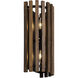 Suratto 2 Light 8 inch Matte Black Wall Sconce Wall Light