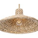 Hilton Head 1 Light 18.25 inch French Gold with Natural Seagrass Pendant Ceiling Light